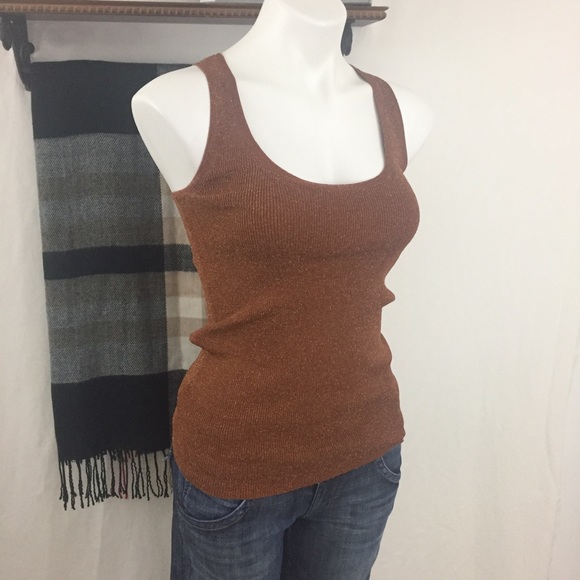 Dkny Tops - DKNY Copper Shimmer Tank Top, SP